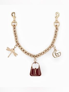 Gucci Bag Charm Red and Gold toned Enamel Pre-Fall 2025 collection NWOT